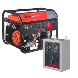 FUBAG Бензиновый генератор (трехфазный) с электростартером и коннектором автоматики BS 8000 DA ES + Блок автоматики Startmaster BS 6600 D (400V) в ПОДАРОК!