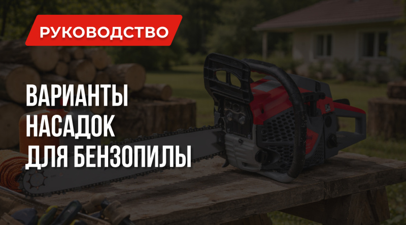 Какие насадки для бензопилы лучше: 8 примеров