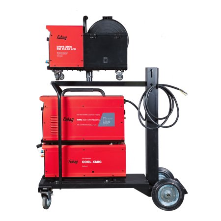 FUBAG Сварочный полуавтомат XMIG 500T DW PULSE  + Подающий механизм DRIVE XMIG DW PULSE  + Горелка FB 550W 3m  + Блок жидкостного охлаждения Cool XMIG  + Шланг-пакет 5 метров 95мм2 14 pol с жидкостным охлаждением + Тележка XM в Челябинске фото