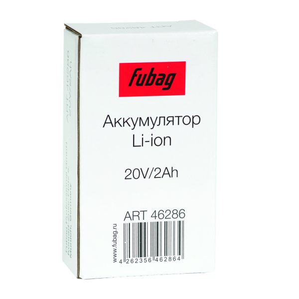 Аккумуляторная батарея FLI5S1P1202 Li-ion к бензиновым газонокосилкам FUBAG с электростартером и минирайдеру (20V/2Ah) в Челябинске фото