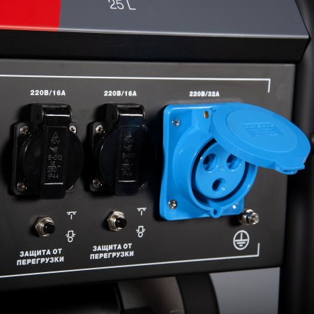 Бензиновый генератор с электростартером и коннектором автоматики FUBAG BS 7500 A ES в Челябинске фото