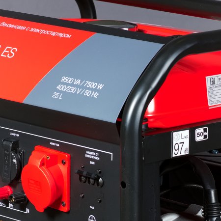 Бензиновый генератор FUBAG BS 8000 DA ES (трехфазный) с электростартером и коннектором автоматики в Челябинске фото