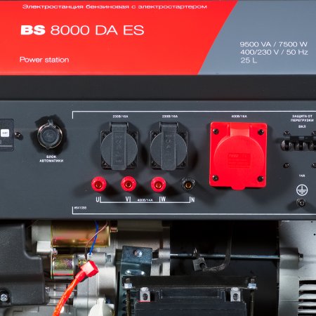 Бензиновый генератор FUBAG BS 8000 DA ES (трехфазный) с электростартером и коннектором автоматики в Челябинске фото