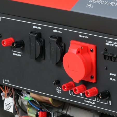 Бензиновый генератор FUBAG BS 9000 DA ES (трехфазный) с электростартером и коннектором автоматики в Челябинске фото