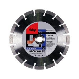 Алмазный отрезной диск FUBAG Universal Extra_ диам. 230/22.2 в Челябинске фото