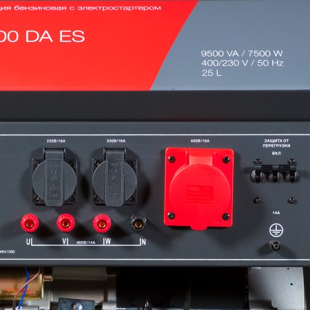 Бензиновый генератор FUBAG BS 8000 DA ES (трехфазный) с электростартером и коннектором автоматики в Челябинске фото