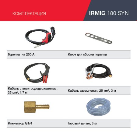 FUBAG Сварочный полуавтомат IRMIG 180 SYN с горелкой 250 А 3 м в комплекте в Челябинске фото