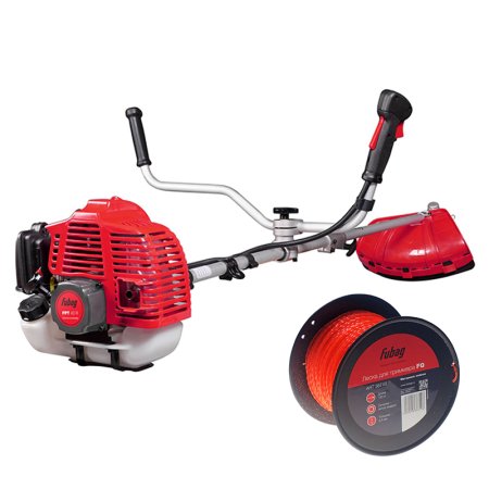 Бензиновый триммер FUBAG FPT 43R + Триммерная леска  сечение витой квадрат L 130 м * 2,4 мм в ПОДАРОК